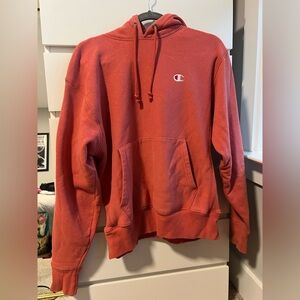 Peach/orange champion hoodie